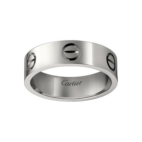 cartier ring silver|silver cartier rings love collection.